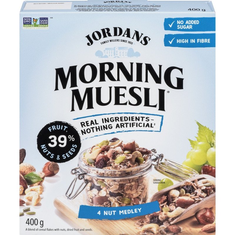 Jordan’s Morning Muesli 4 Nut Medley 400 g