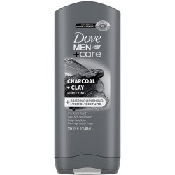 Dove Men+Care Body & Face Wash Charcoal & Clay Micro Moisture 400 ml