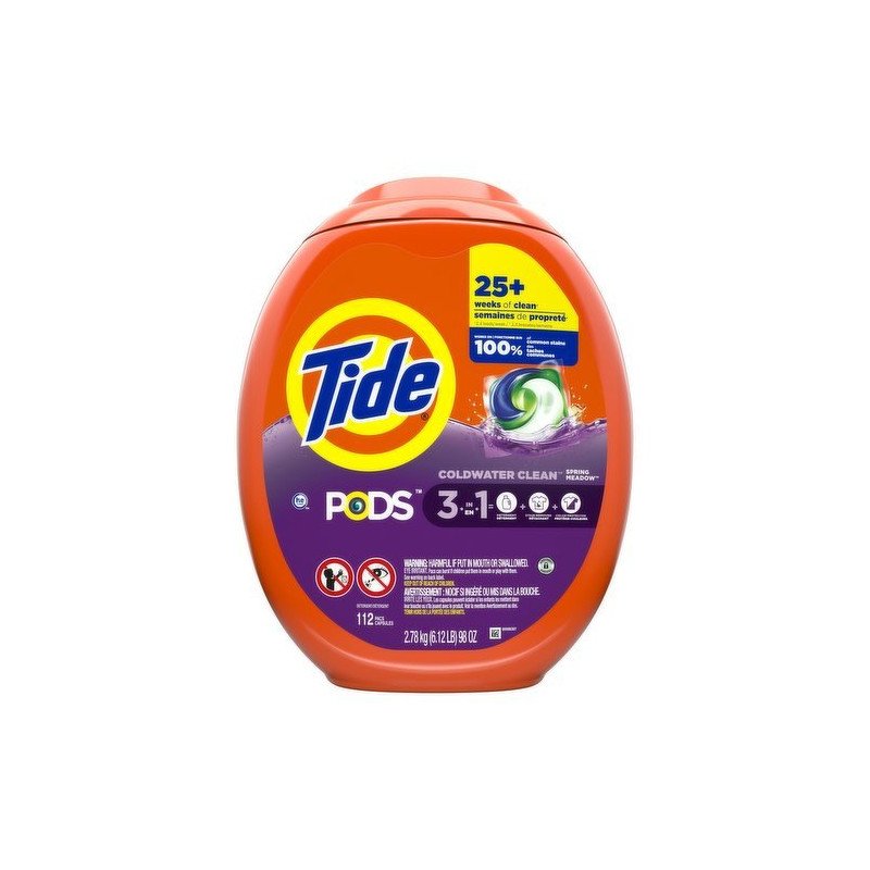 Tide Pods Laundry Detergent Coldwater Clean Spring Meadow 112’s