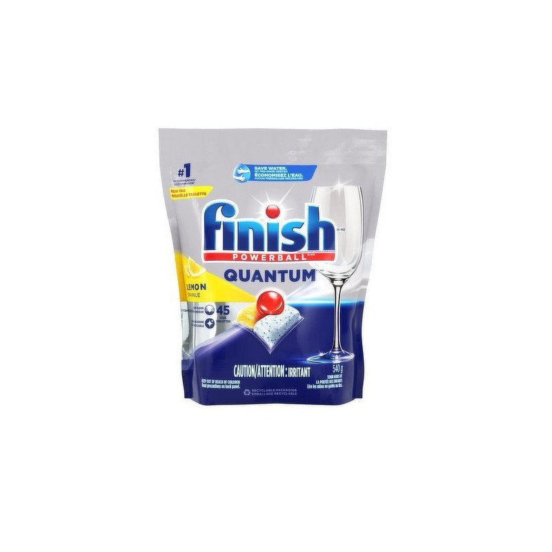 Finish Powerball Quantum Dishwasher Detergent Tabs Lemon 45's