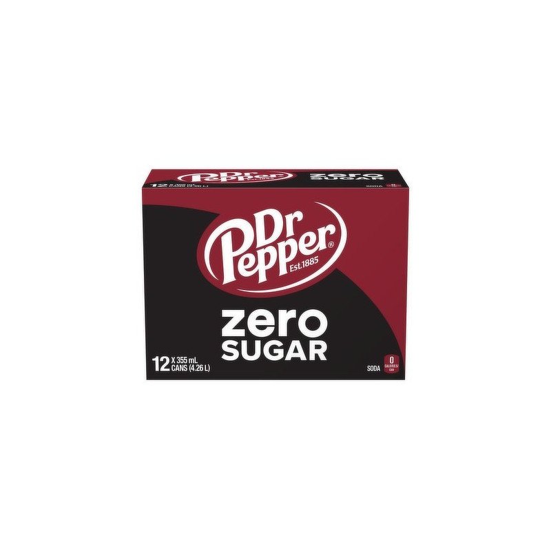 Dr Pepper Zero Sugar 12 x 355 ml
