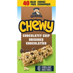 Quaker Chewy Chocolate Chip Granola Bars 40's