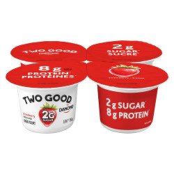 Danone Two Good Low Sugar Greek Yogurt Strawberry 4 x 95 g