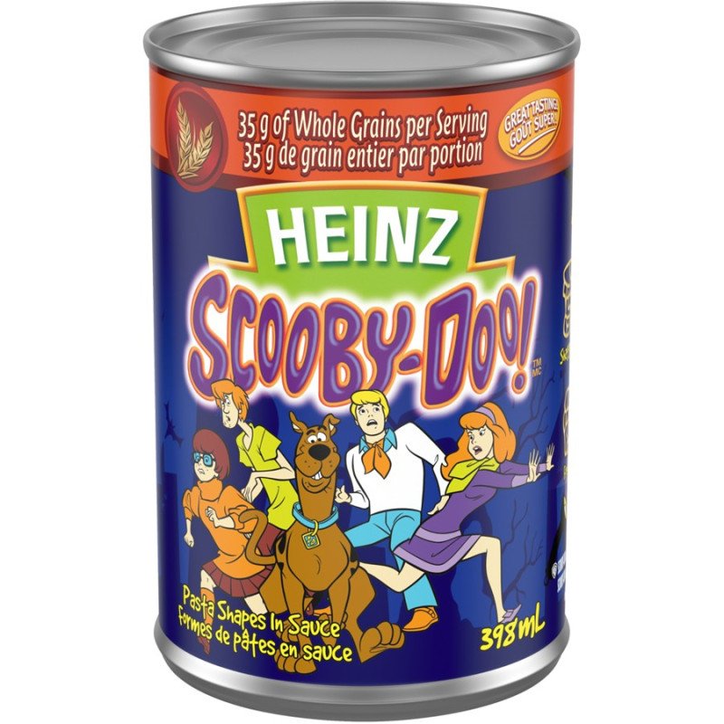 Heinz Canned Pasta Scooby-Doo Whole Grain Pasta 398 ml