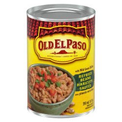 Old El Paso Refried Beans with Mild Green Chilies 398 ml