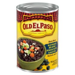 Old El Paso Black Beans Refried Beans 398 ml