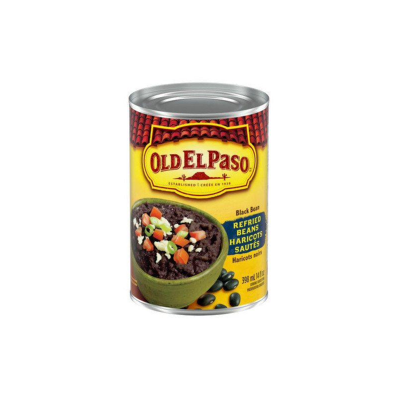 Old El Paso Black Beans Refried Beans 398 ml