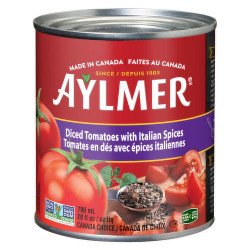 Aylmer Diced Tomatoes with Italian Spices 796 ml