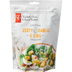 PC Croutons Zesty Garlic 140 g