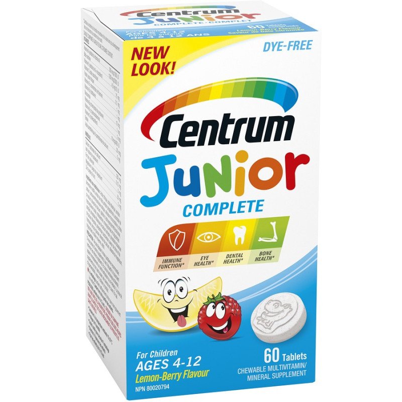 Centrum Junior Complete Multivitamin Lemon Berry 60's