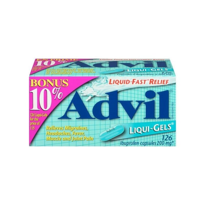 Advil 200mg Liqui-Gels Value Pack Bonus 126's