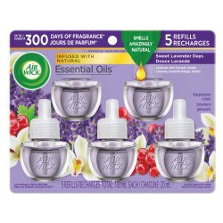 Air Wick Essential Oils Sweet Lavender Days Refills Mega Value 5’s