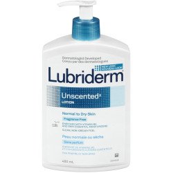 Lubriderm Unscented Lotion Normal to Dry Skin 480 ml