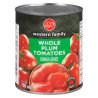 Western Family Whole Plum Tomatoes 796 ml