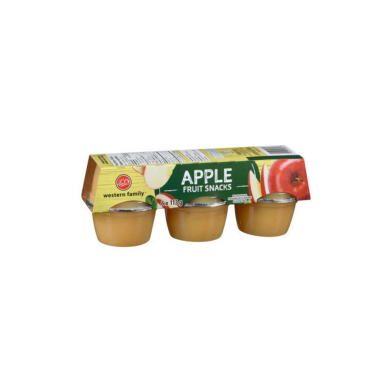 Western Family Fruit Snacks Apple 6 x 113 g