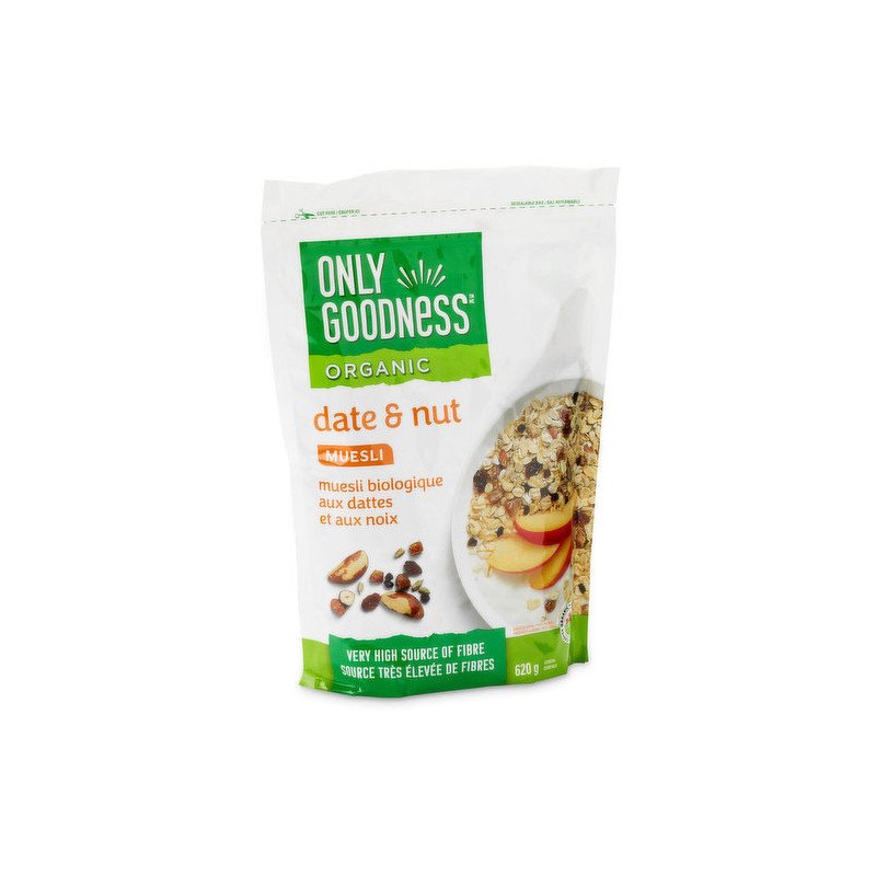 Only Goodness Organic Muesli Date & Nut 620 g