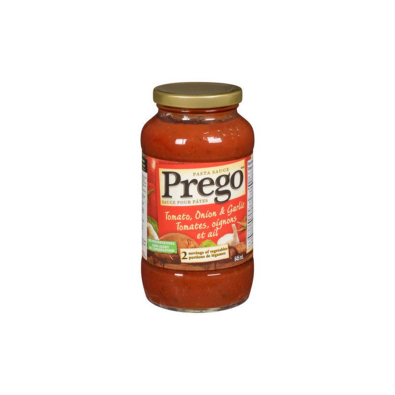 Prego Pasta Sauce Tomato Onion & Garlic 645 ml