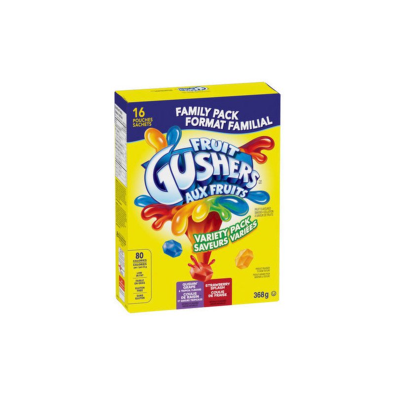 Betty Crocker Fruit Gushers Variety Pack 368 g