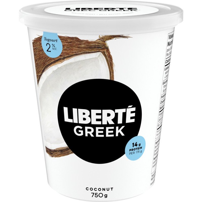 Liberte Greek Yogurt Coconut 2% 750 g