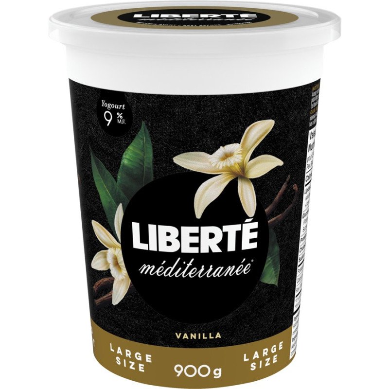 Liberte Mediterranee Vanilla Yogurt 9% MF 900 g