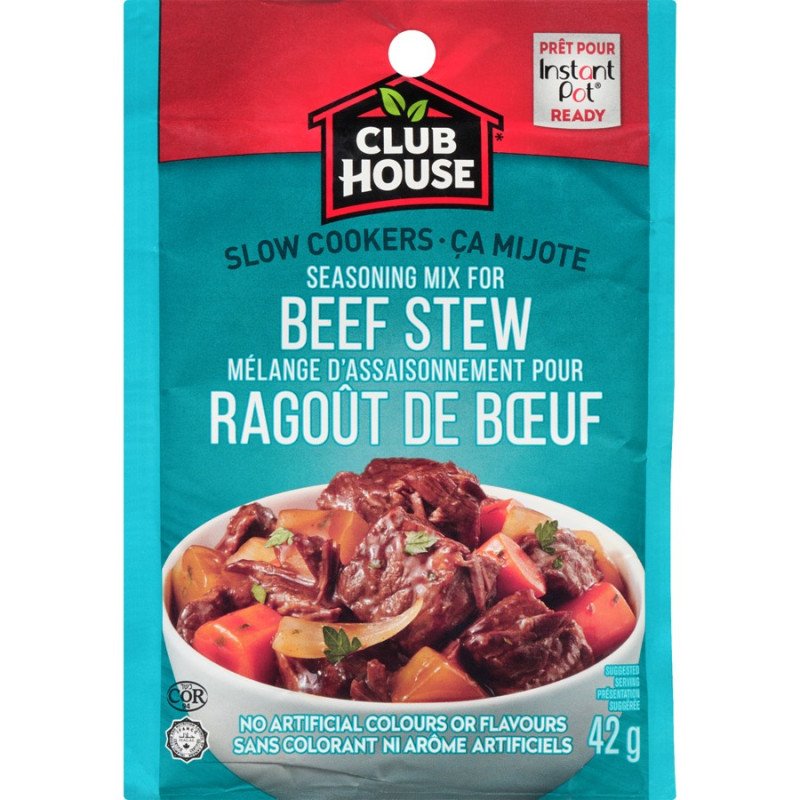 Club House Slow Cooker Mix for Beef Stew 42 g
