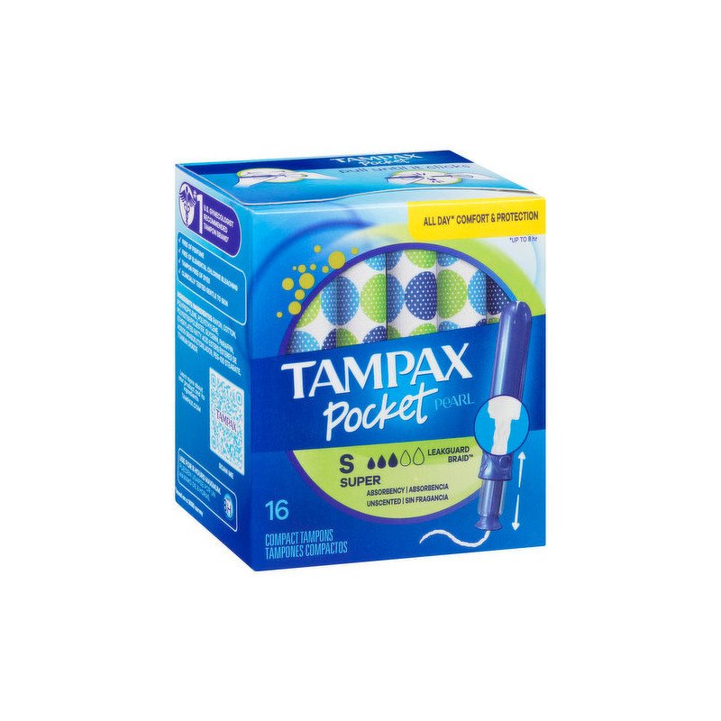 Tampax Pocket Pearl Compact Tampons Super 16's