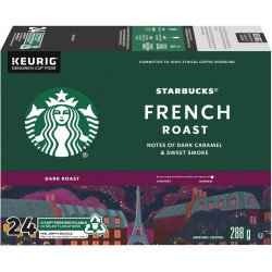 Starbucks French Dark Roast Coffee K-Cups 24's