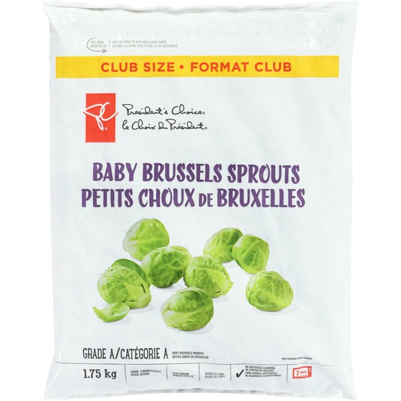 PC Frozen Vegetables Baby Brussel Sprouts 1.75 kg