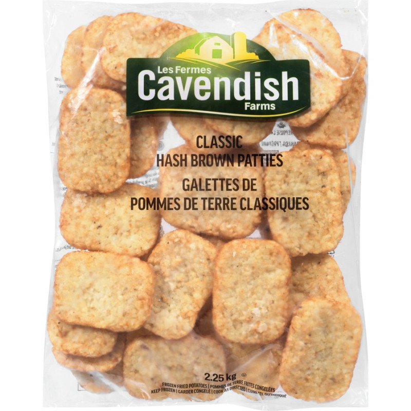 Cavendish Farms Classic Hash Brown Patties 2.25 kg