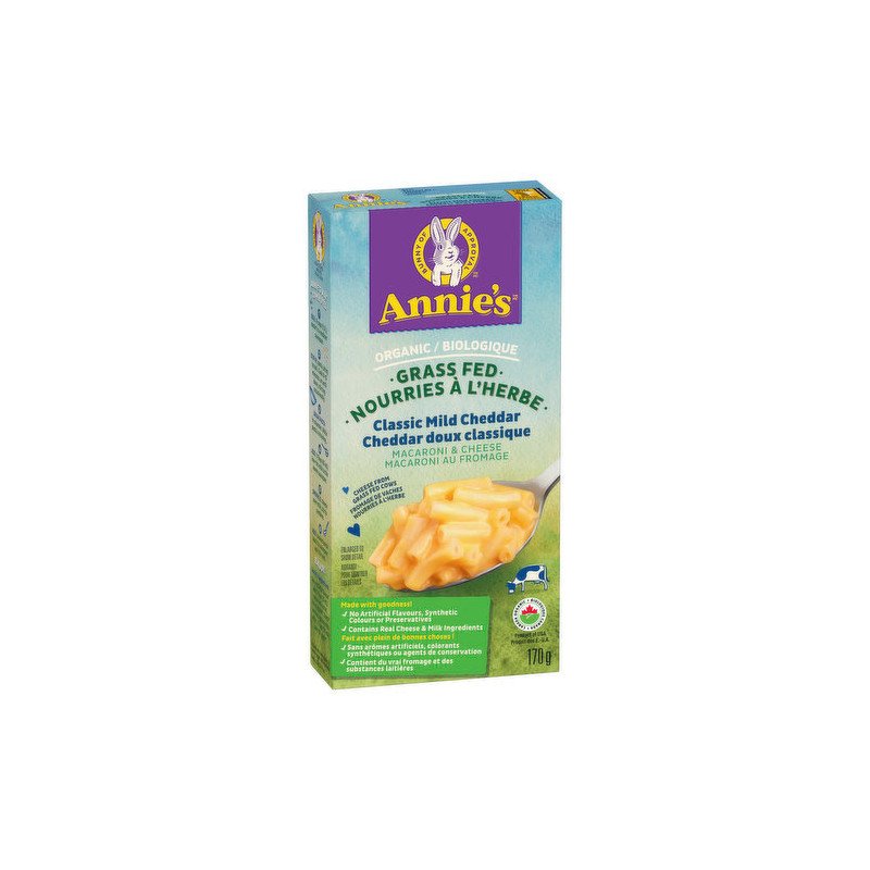 Annie’s Homegrown Organic Grass Fed Classic Mild Cheddar Mac & Cheese 170 g