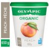 Olympic Organic Yogurt Peach 3% 650 g