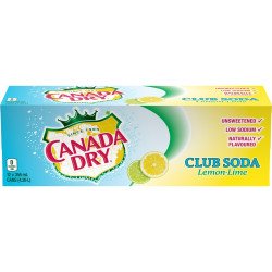 Canada Dry Club Soda Lemon Lime 12 x 355 ml