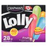 Chapman's Li'l Lolly Fruity Blue Raspberry Strawberry Peach Lemon Lime Water Ice 28's