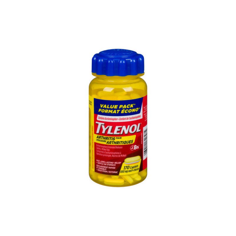 Tylenol Arthritis Pain Caplets 650 mg Easy Open 170's
