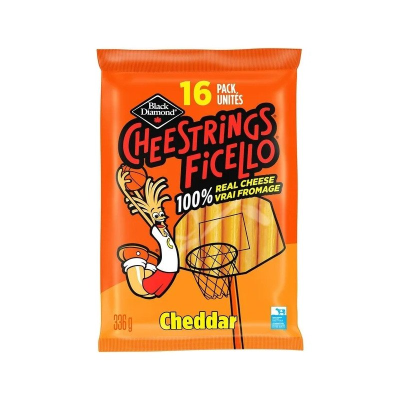 Black Diamond Cheestrings Cheddar 16 x 21 g