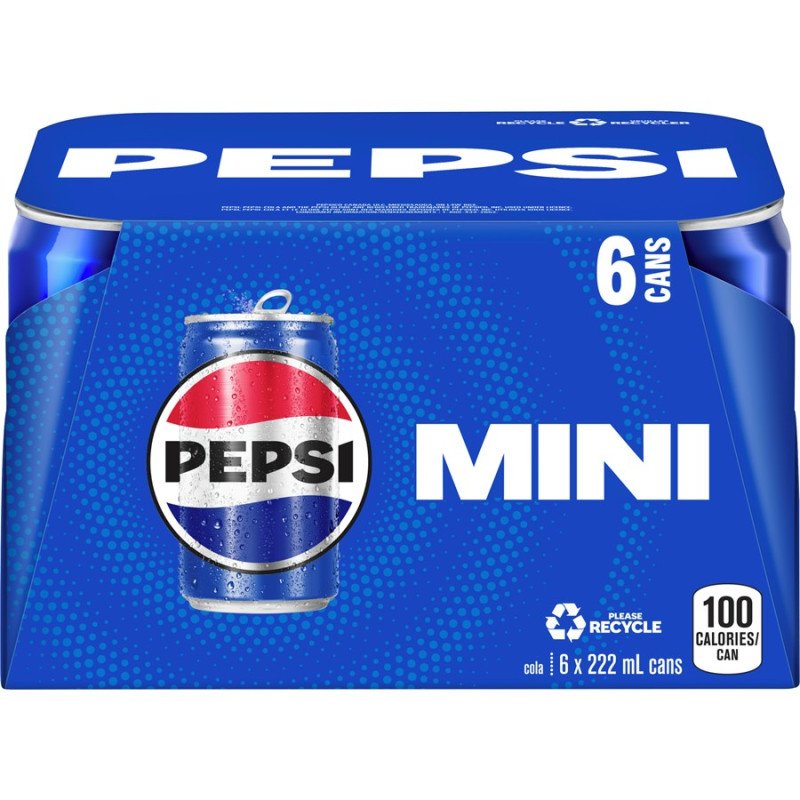 Pepsi Mini Cans 6 x 222 ml