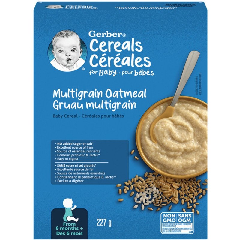 Nestle Gerber Cereal Multigrain Oatmeal 227 g