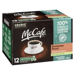 McCafe Premium Coffee Decaf Medium Dark Roast K-Cups 129 g