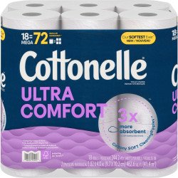 Cottonelle Ultra Comfort Mega Bathroom Tissue 18/72