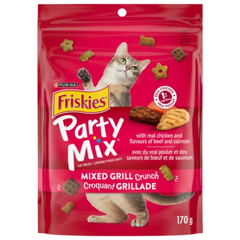 Friskies Party Mix Cat Treats Mixed Grill Crunch 170 g