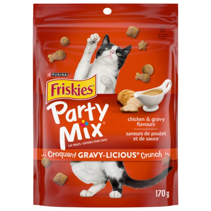 Friskies Party Mix Cat Treats Kahuna Crunch with Real Ocean Whitefish 170 g