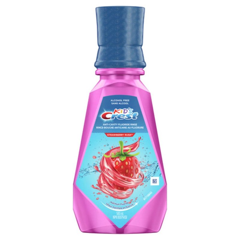 Crest Kid’s Strawberry Rush Anticavity Fluoride Rinse 500 ml