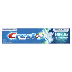 Crest Complete Plus Active Foam + Whitening Deep Clean Toothpaste Effervescent Mint 120 ml