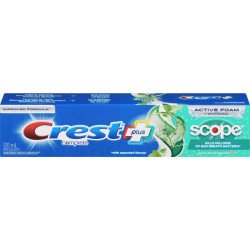 Crest Complete Plus Scope Active Foam + Whitening Toothpaste Minty Fresh 120 ml