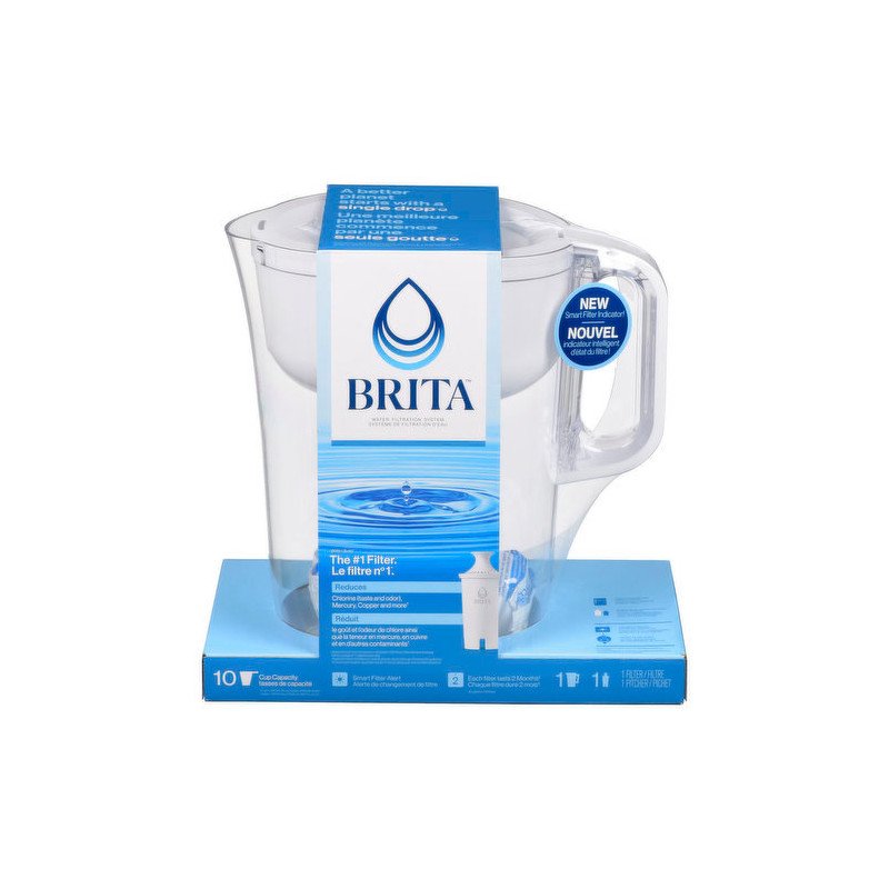 Brita Water Filtration System Huron 10 Cup Capacity White