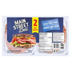 Schneiders Main Street Deli Sliced Meat Smoked Black Forest Ham 250 g