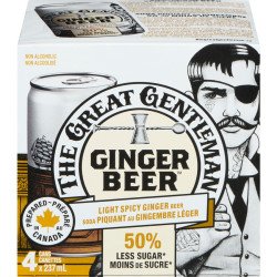 The Great Gentleman Light Spicy Ginger Beer 4 x 237 ml
