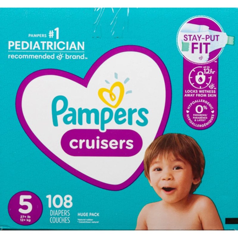 Pampers Cruisers Diapers Size 5 108's