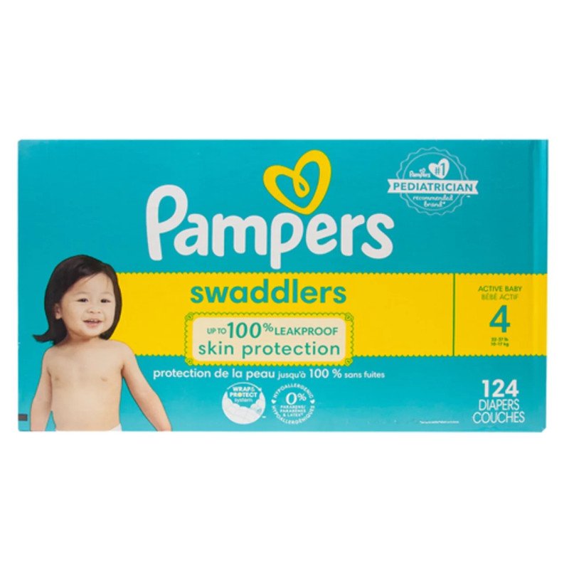 Pampers Swaddlers Diapers Size 4 124's