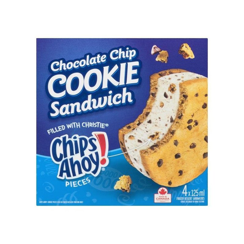 Nestle Chips Ahoy! Chocolate Chip Cookie Sandwich 4 x 125 ml